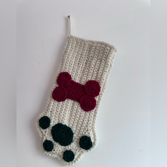 Handmade Other - Handmade Crochet Dog Christmas Stocking